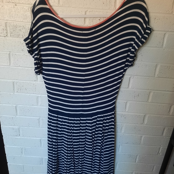 Max Edition Navy, White, and Pink Striped Dress - Picture 2 of 3